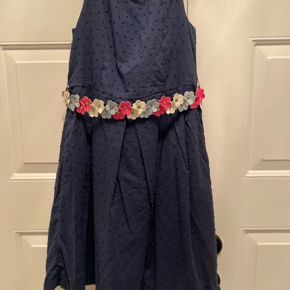 Little Girls Dress Size 10/Navy Blue NEW - Picture 3 of 13